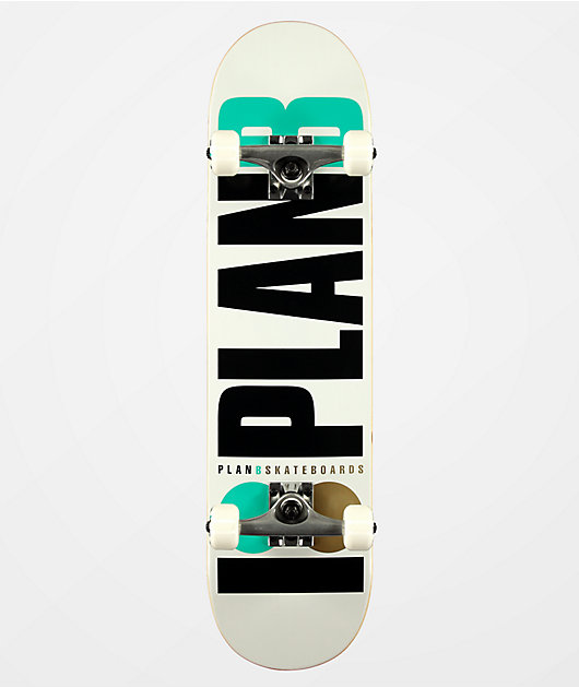 Plan B Team OG 7.75" Completo De Skate Blanco, Negro Y Azul